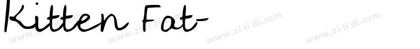 Kitten Fat字体转换